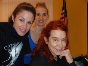 Photo by Michelle Dryden Seen here, at upper left, is both a company's soloist and children's ballet mistress/dance instructor, Dorothea Garland; in the forefront is Marilyn Klaus, choreographer of Ballets With A Twist. In the background is another soloist, Emily Anton.